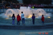 Kids at the fountain in New Orleans.